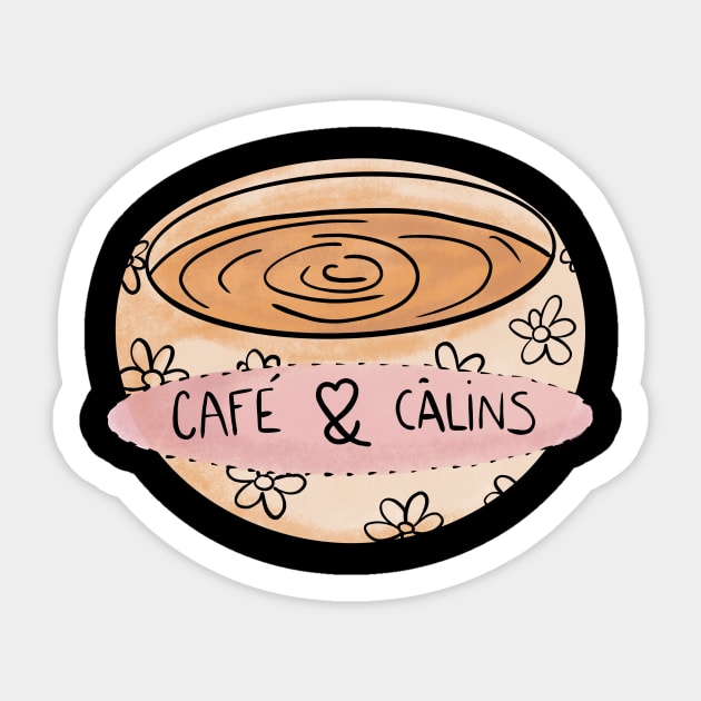 Coffee & Chill Cute Coffee Dates Have a Cup of Coffee in the Morning with Hugs Perfect Gift for Coffee Lovers Latte Espresso Mocha Cafe Caffeine Drinks I Love Coffee Sticker by nathalieaynie